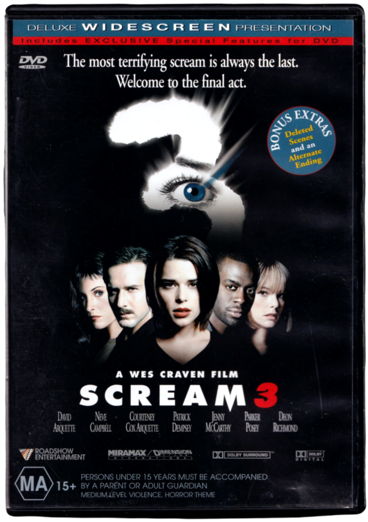 Scream 3 DVD